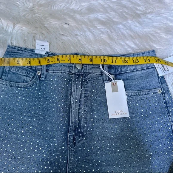 Nwt good‎ American Good ease relaxed fully rhinestones crystals